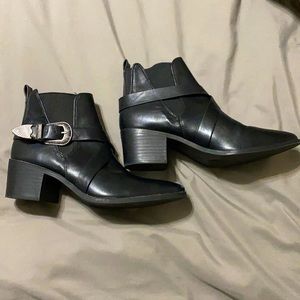 Black Ankle Boots - London Rag Size 8
